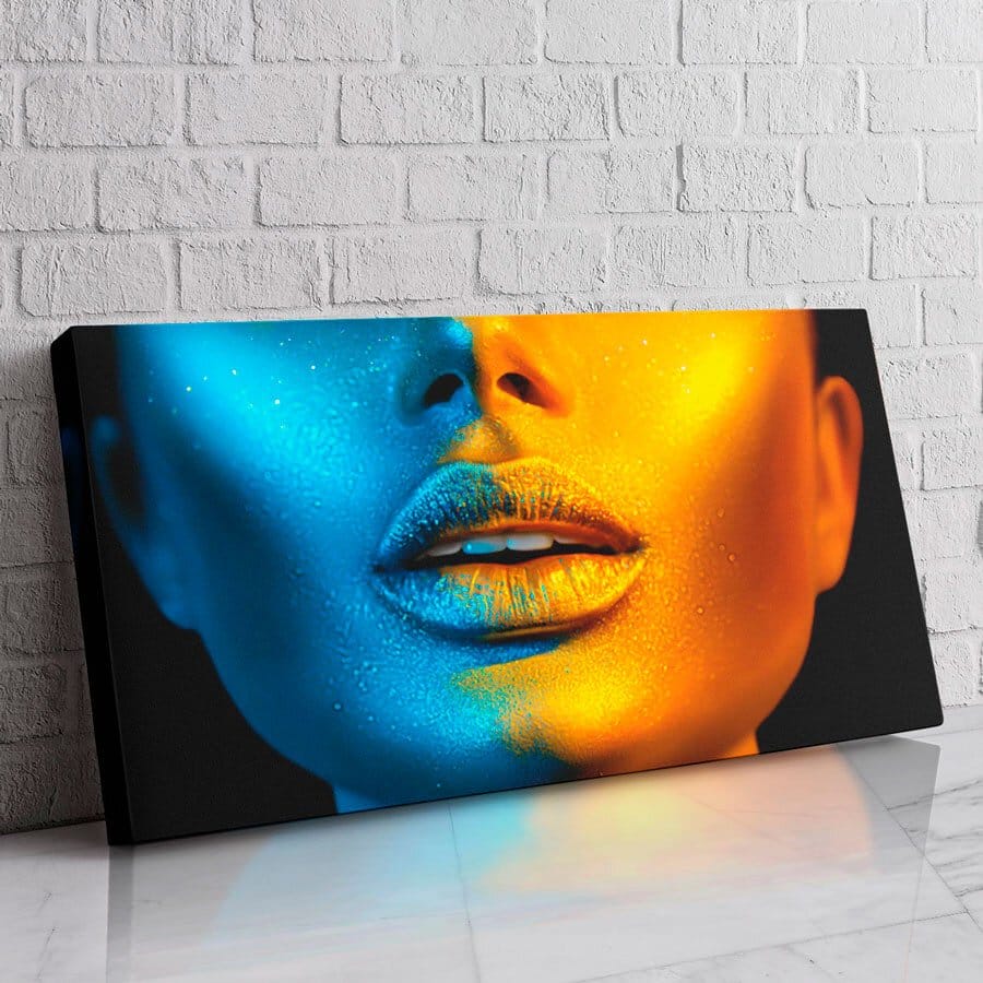 Labios Azul Naranja