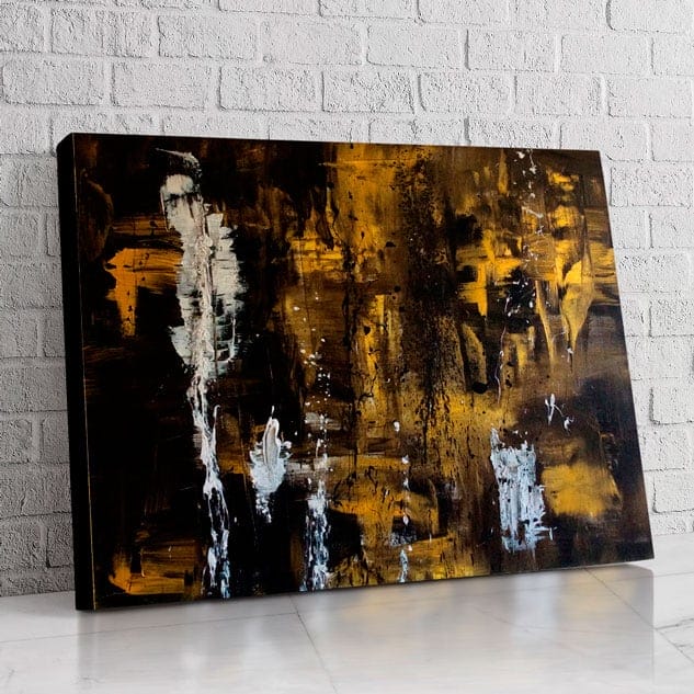 Abstracto Negro y Dorado