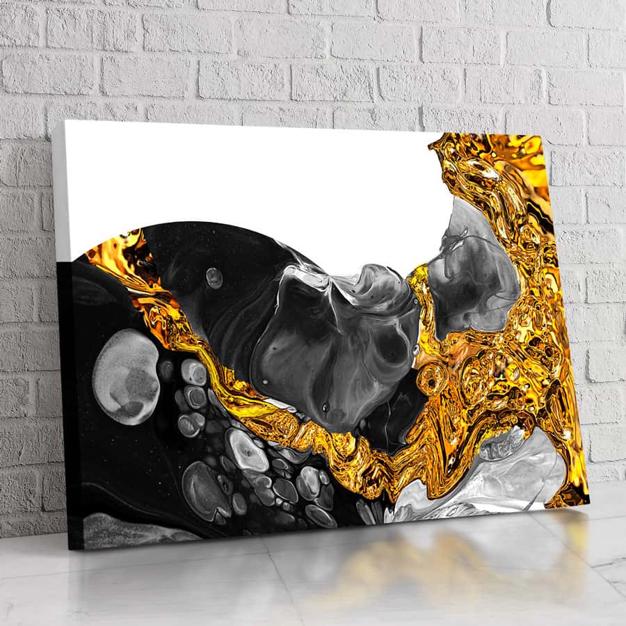 Arte en mármol negro