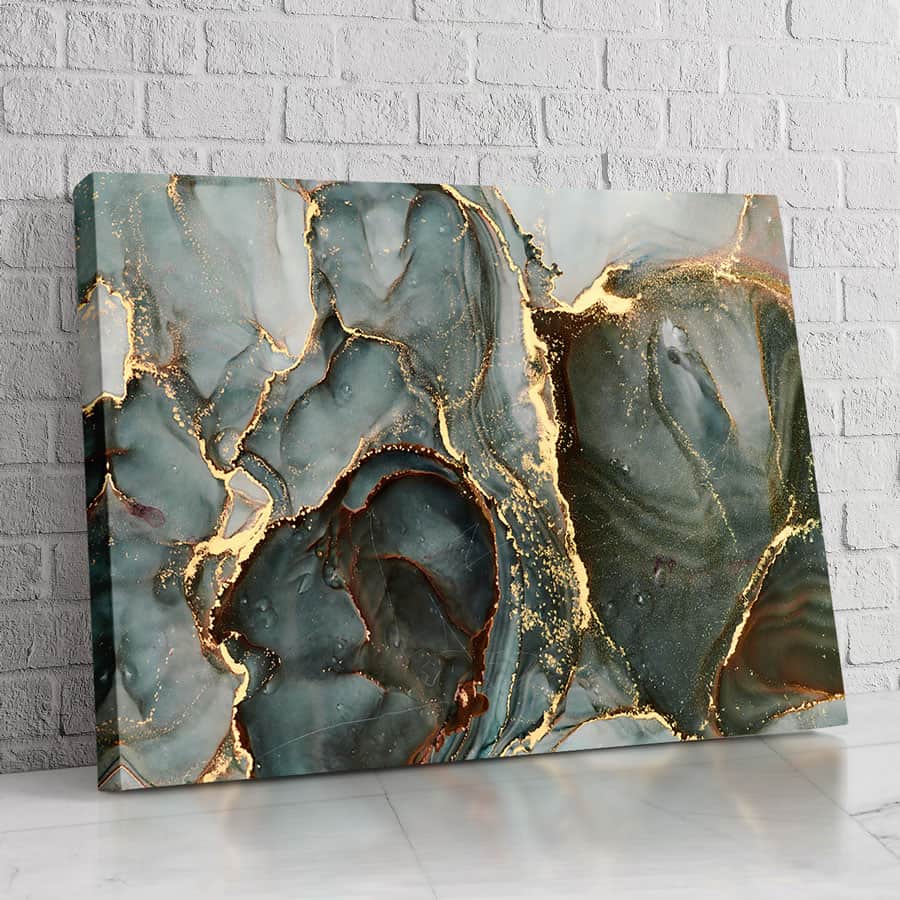 Verde oscuro y dorado