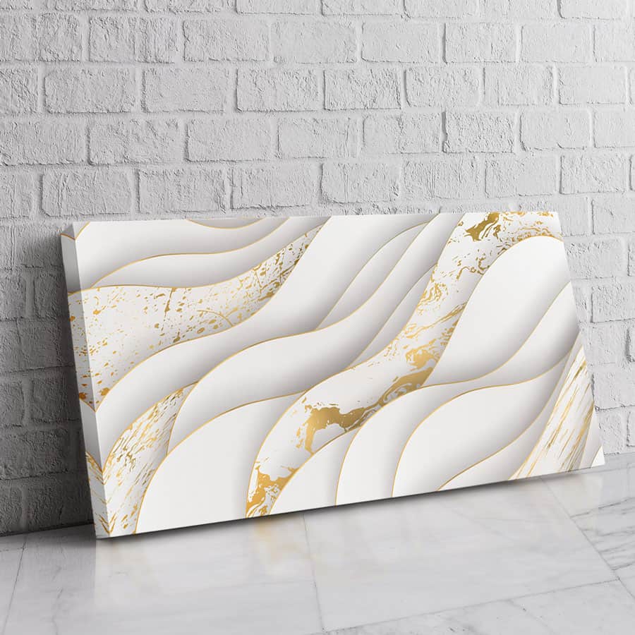 La armonía del dorado y blanco