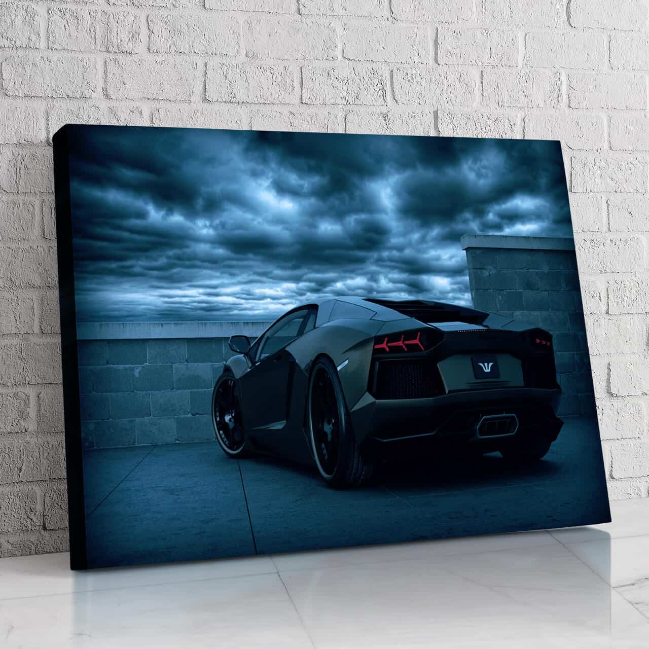 Black Lamborghini Aventador